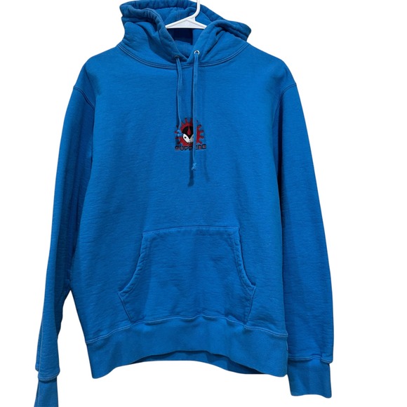 Supreme Vampire Hooded Sweatshirt Blue‎ F/W18 Mike Hill Design Streetwear - Picture 1 of 11